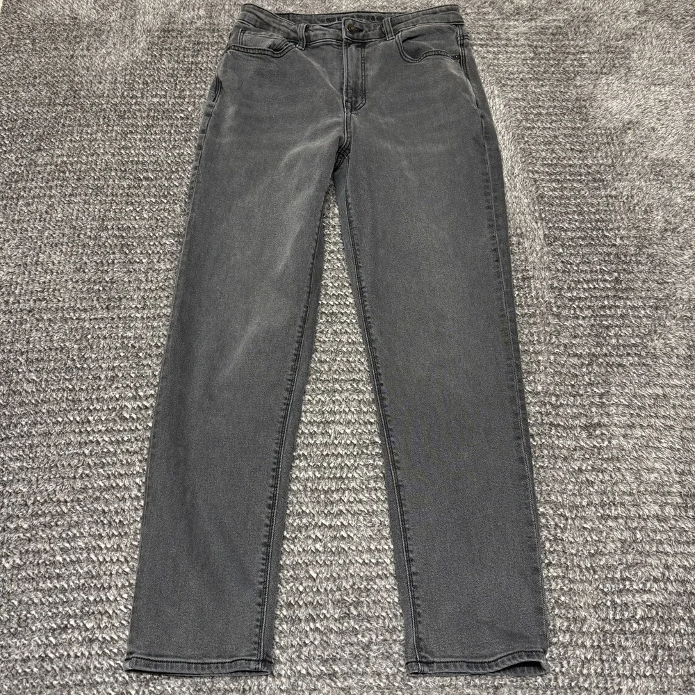 American Eagle Womens Mom Jean High‎ Rise Size 6 Regular Gray Stretch Denim